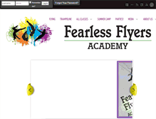 Tablet Screenshot of fearlessflyersacademy.com